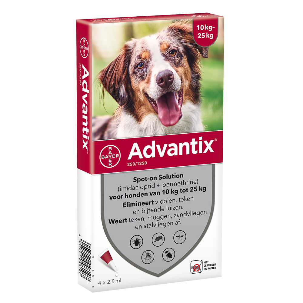 toenemen in de buurt wimper Bayer Advantix 250 Hond 10-25Kg | Ranzijn tuin & dier